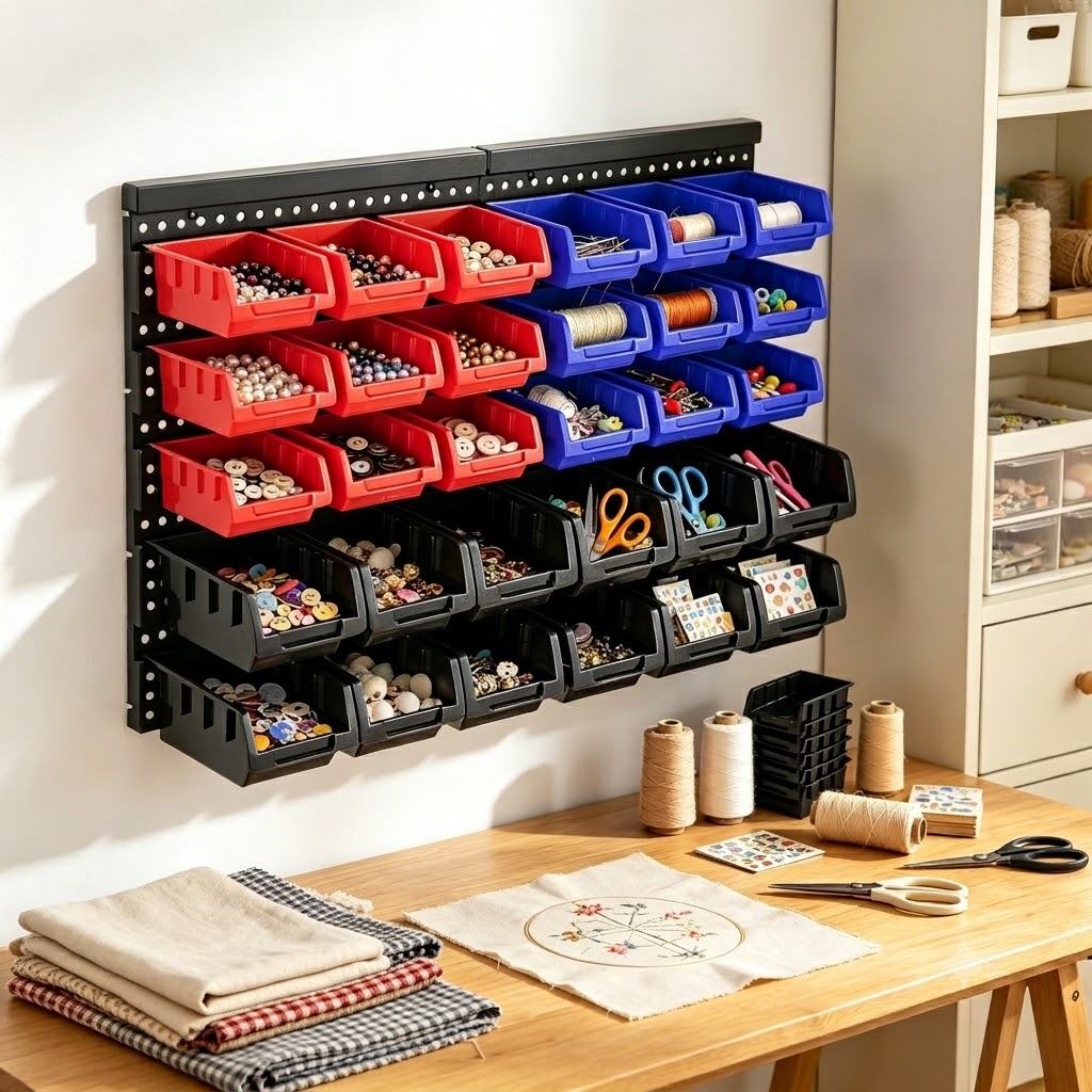 Screw Organizer Kit - Organizador de Almacenamiento Montado en Pared