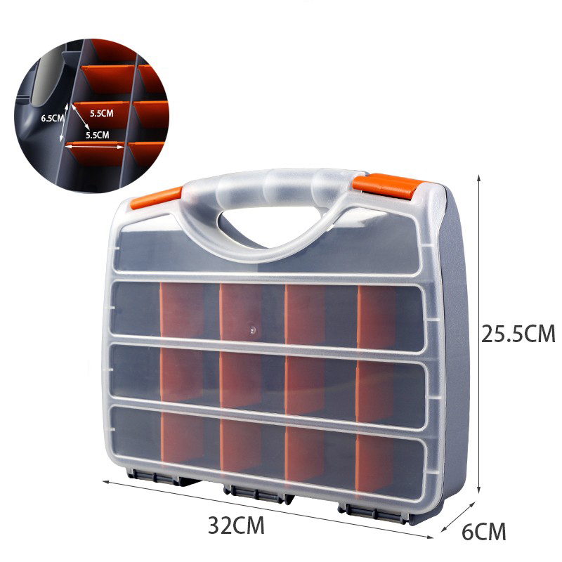 Screw Organizer Kit - Caja de piezas portátil de plástico