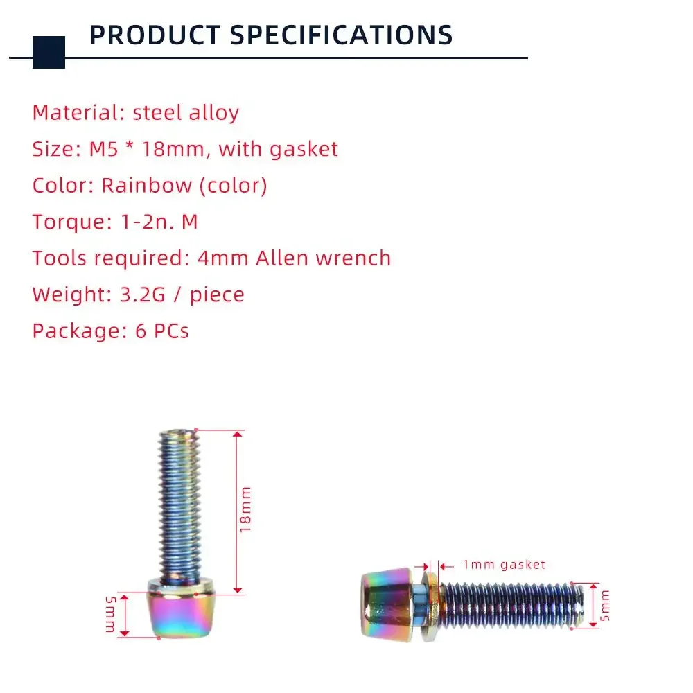 TANKE 6 uds M5 * 18 15mm torni - Screw Organizer Kit reseña y precio